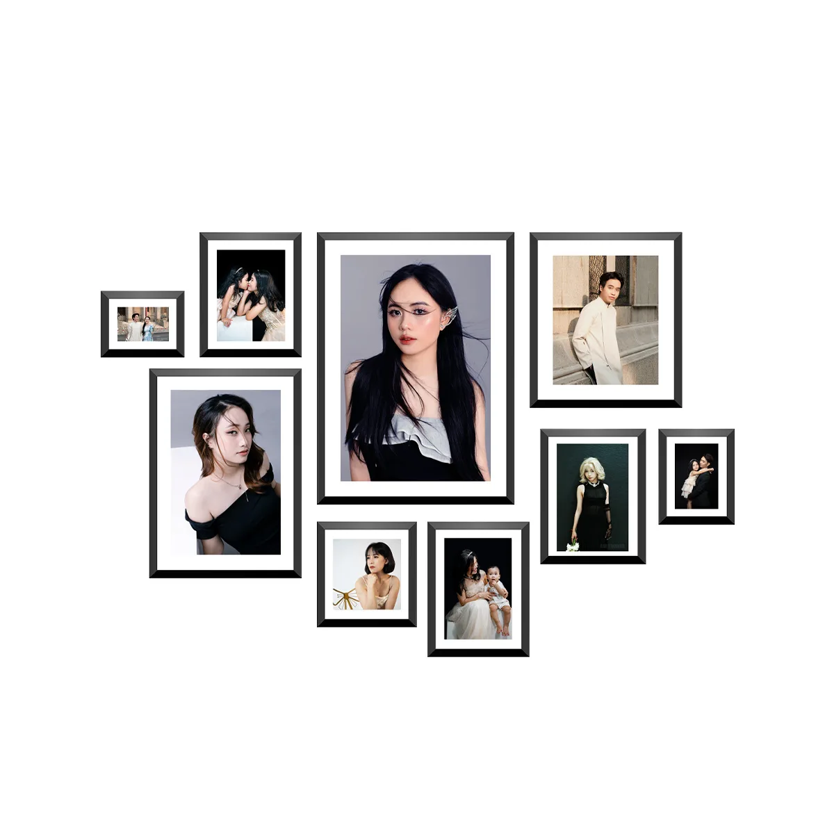 Khung Ảnh Dán Tường (Set 9 tấm)