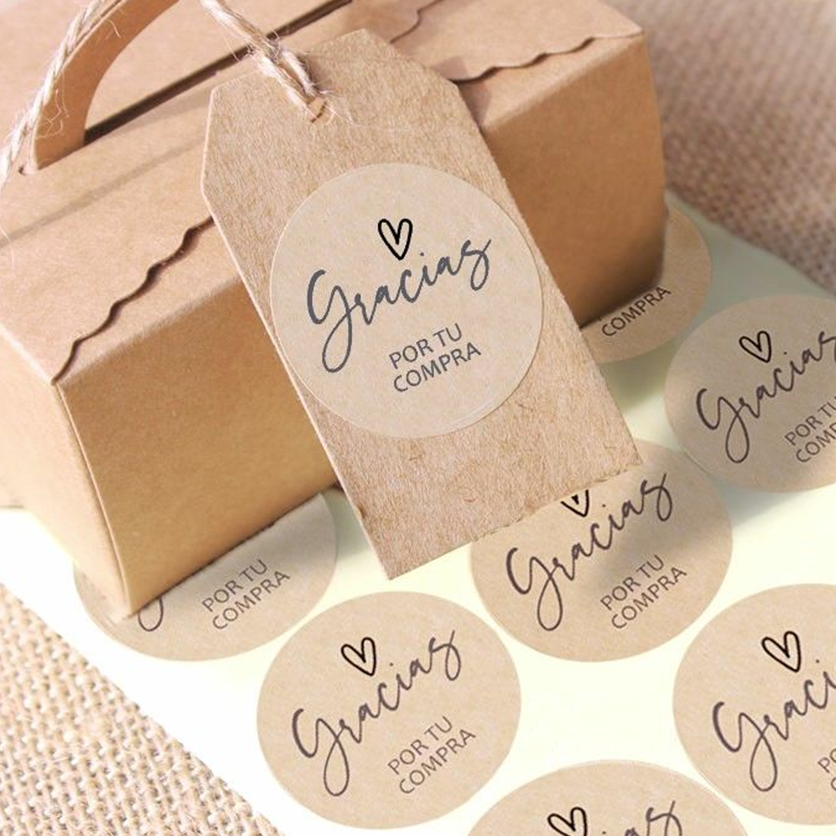 Nhãn Decal Giấy Kraft