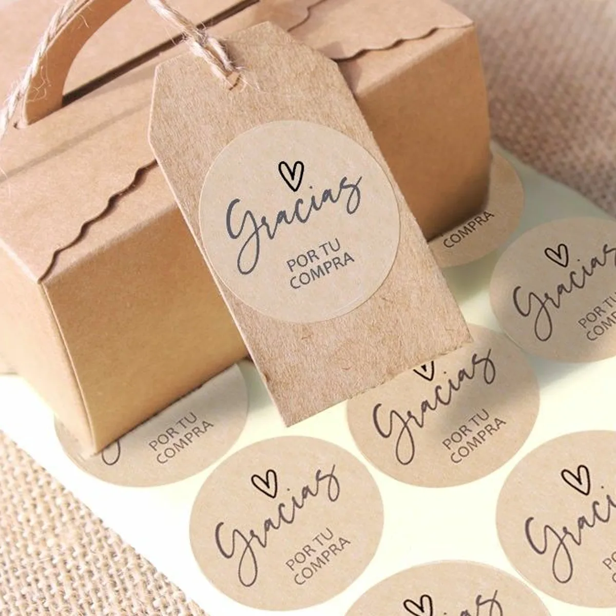 Nhãn Decal Giấy Kraft