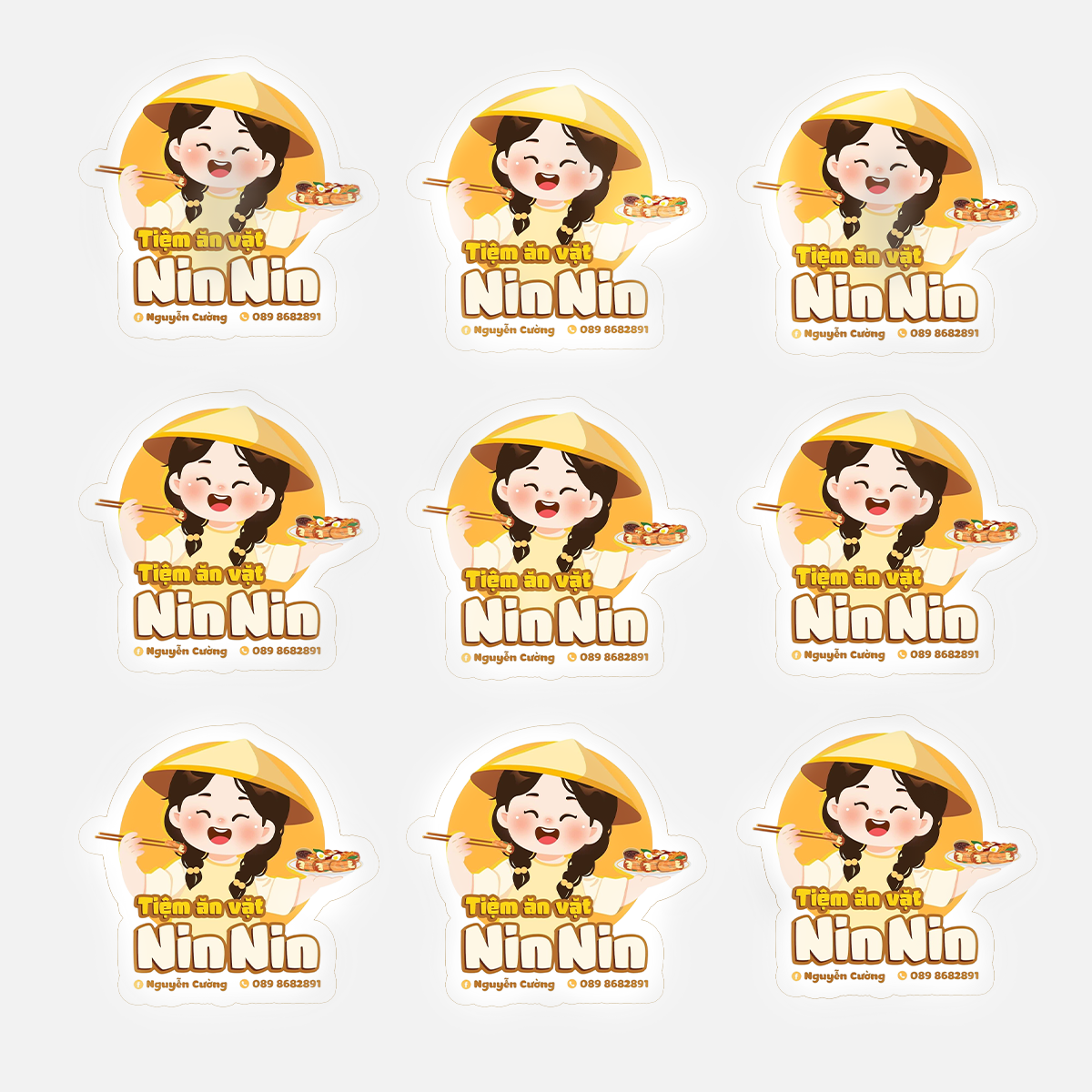 Nhãn Decal Giấy Mỹ Thuật