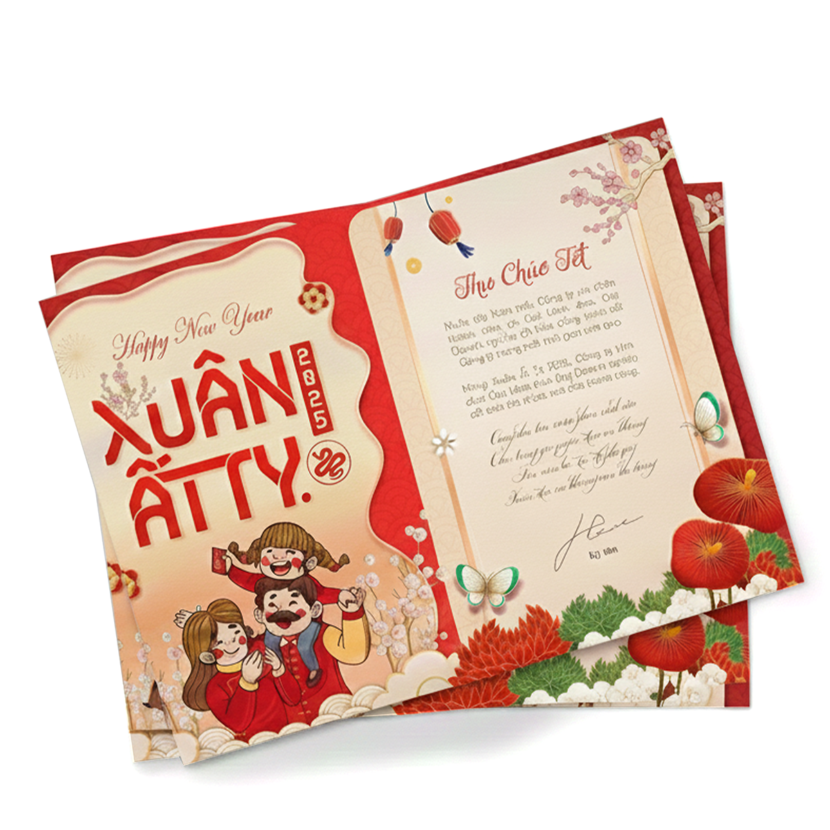 Thiệp mời gấp đôi