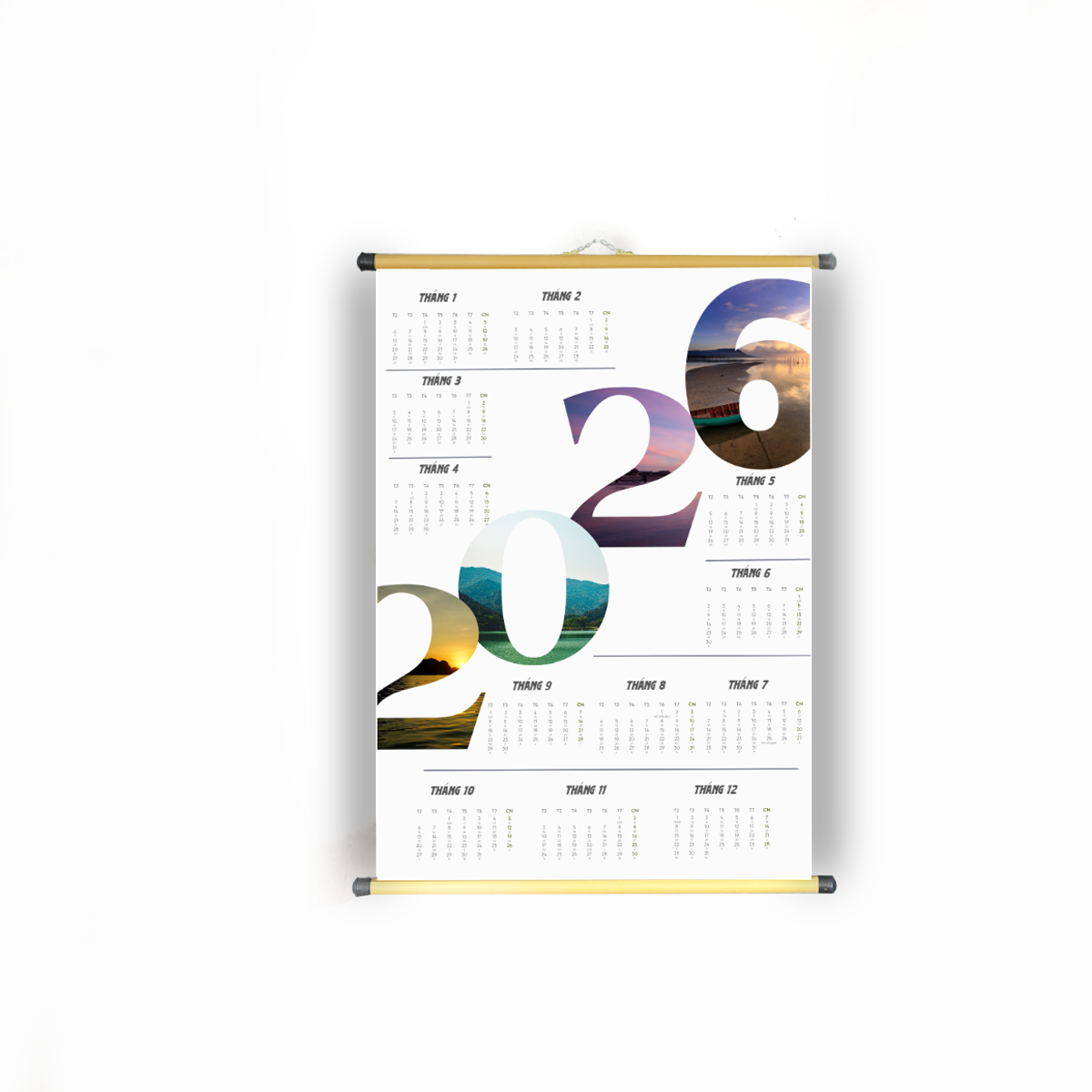 Lịch Đơn Treo Tường