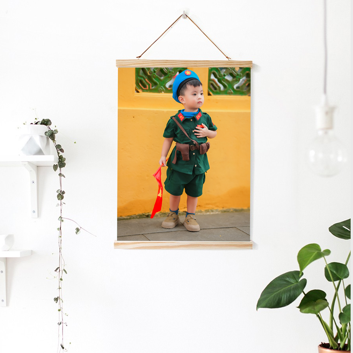 Ảnh Canvas Nẹp Gỗ Cao Cấp