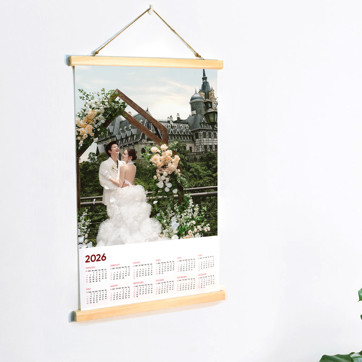 Ảnh Lịch Canvas Nẹp Gỗ