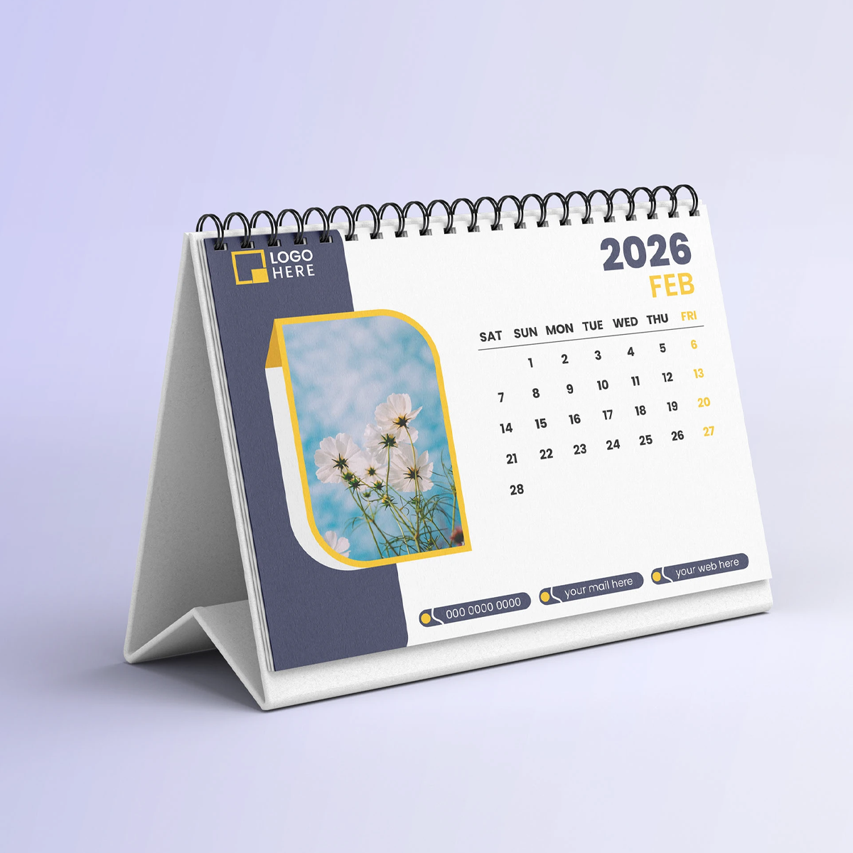 Ảnh Lịch Lò Xo Để Bàn