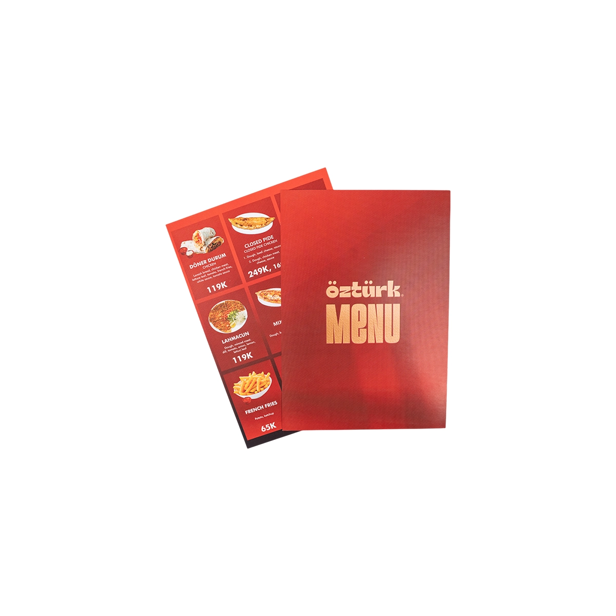 Menu Giấy Nhựa