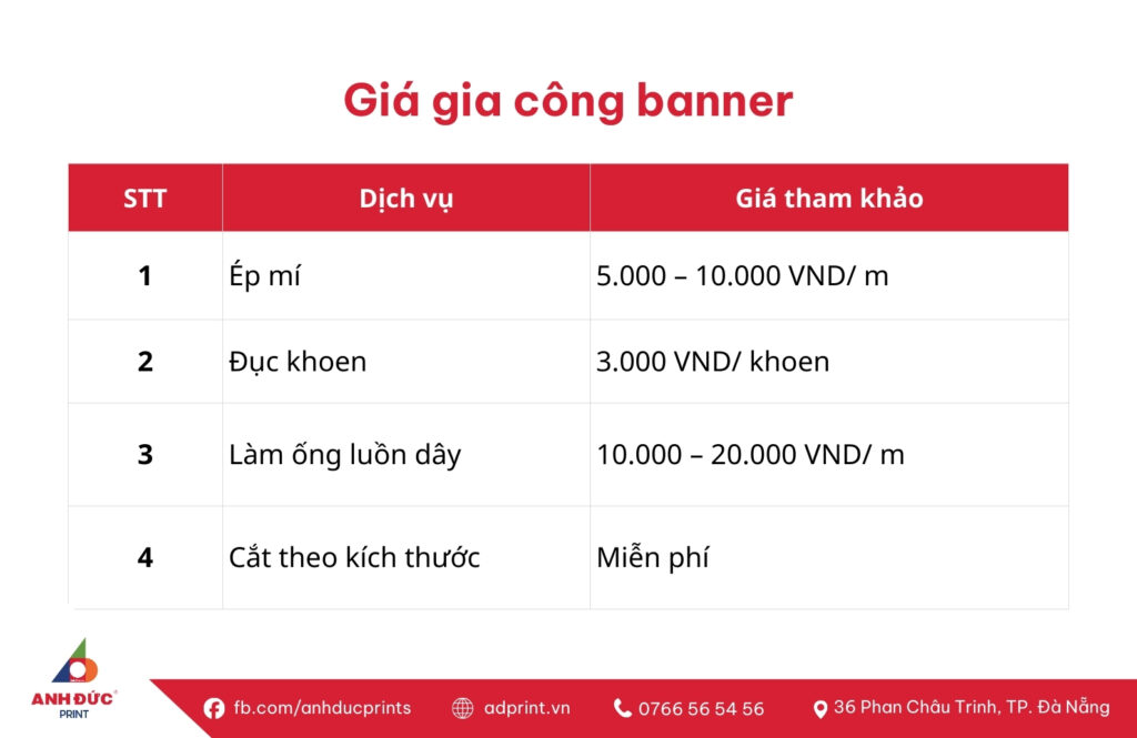 Giá In Banner Bao Nhiêu? Báo Giá In Banner Bạt & Banner Lấy Liền Tại Anh Đức Print 12 gia gia cong banner