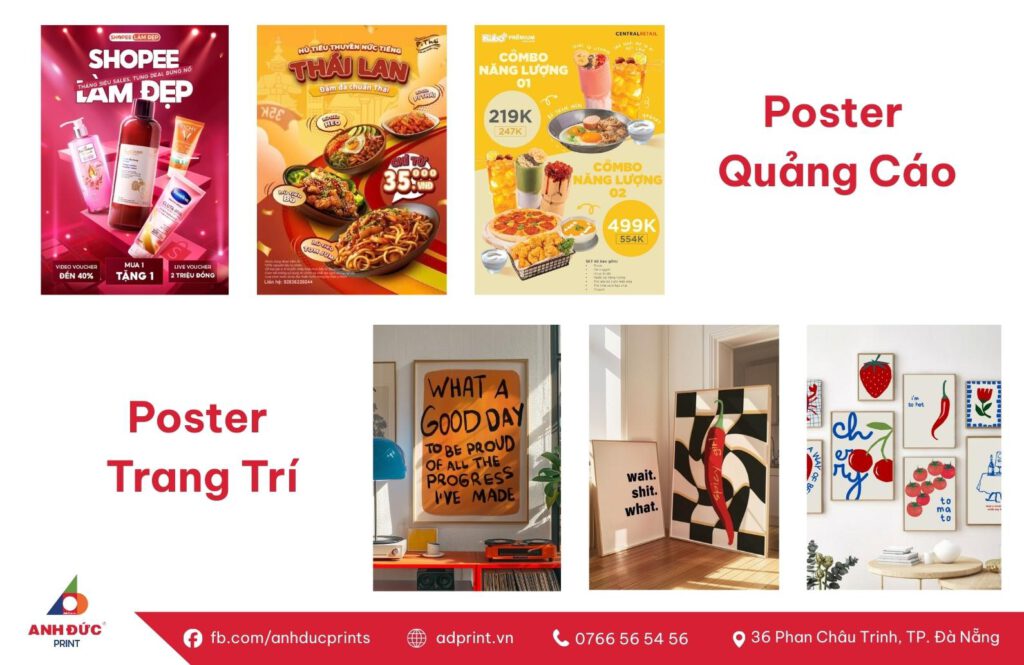 giá in poster