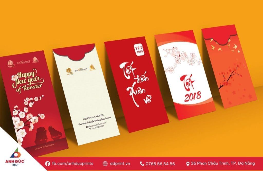 màu sắc bao lì xì