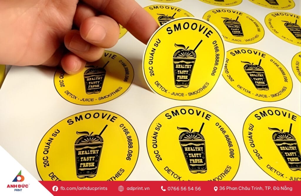 In decal sữa (decal nhựa đục)