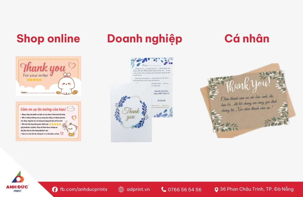 In thiệp cảm ơn (thank you card)
