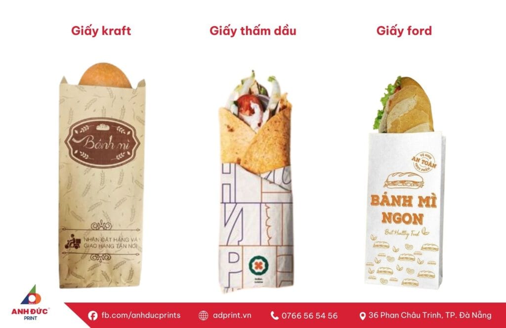 In Túi Giấy Đựng Bánh Mì