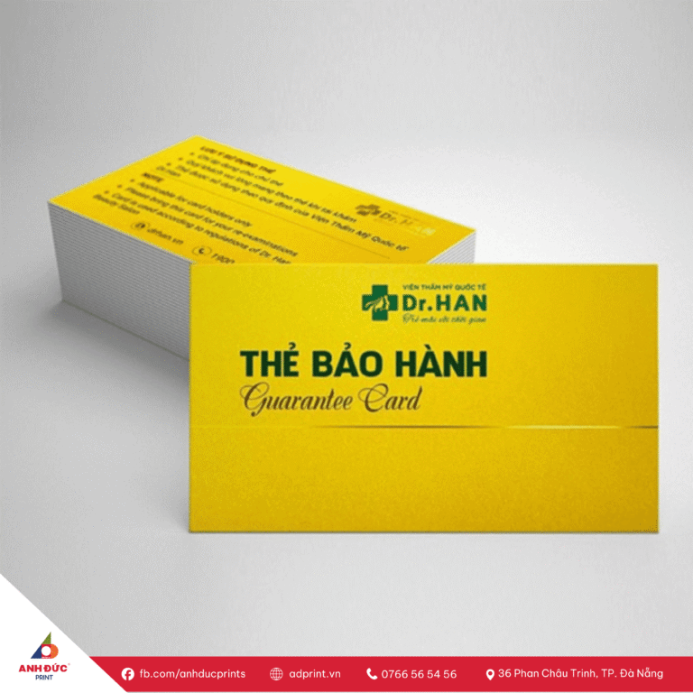in thẻ bảo hành
