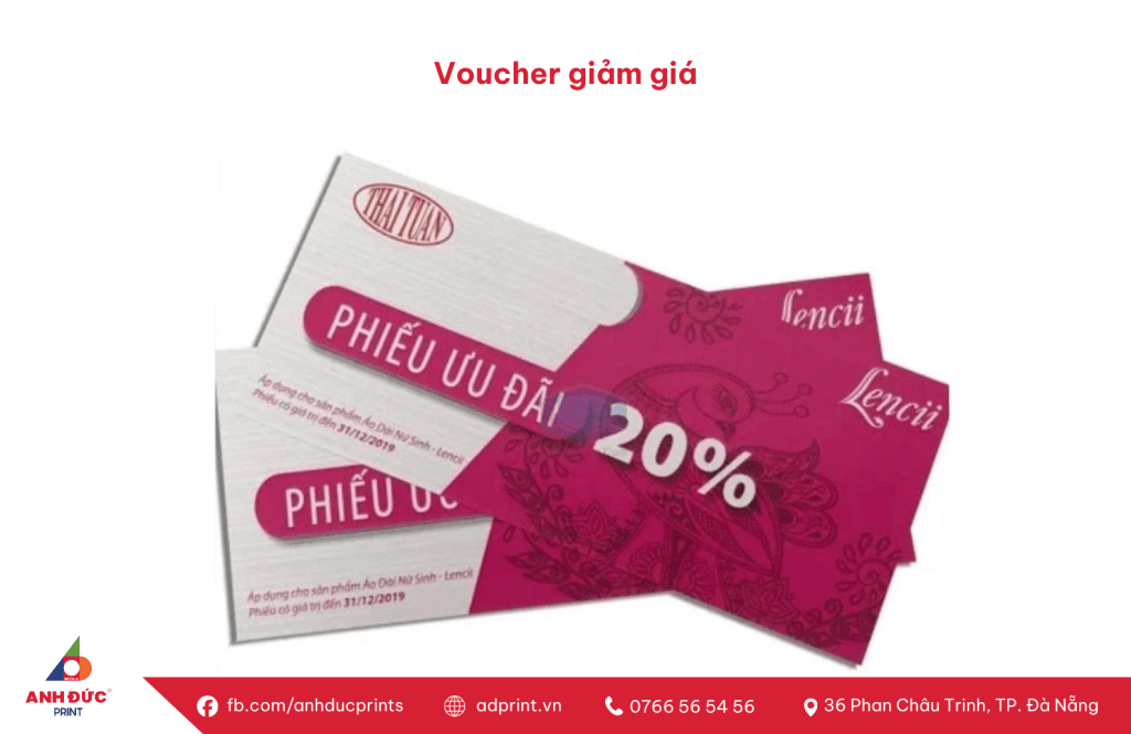 In voucher giảm giá