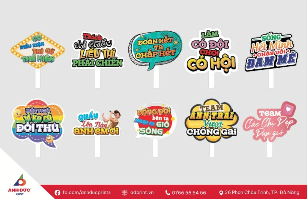 in hashtag cầm tay sự kiện