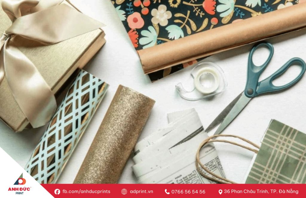 in giấy gói quà theo yêu cầu