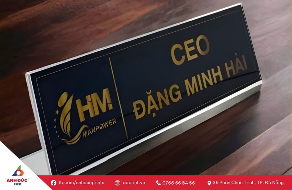 In Bảng Tên Để Bàn Khách Sạn