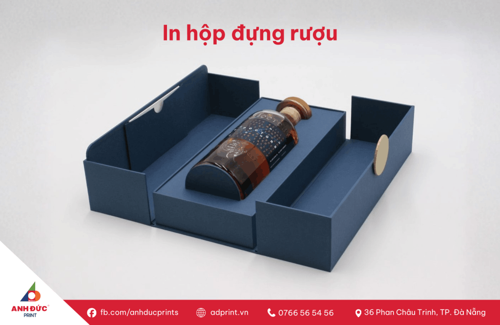 In hộp đựng rượu