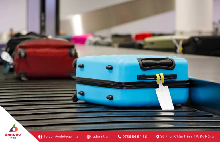 in thẻ hành lý chuyên nghiệp