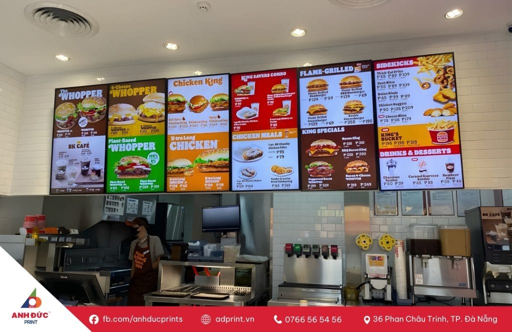 In Menu Treo Tường (Menu Board)