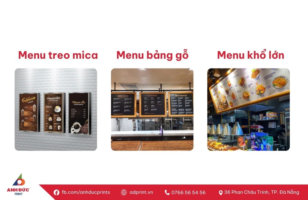 In Menu Treo Tường (Menu Board)