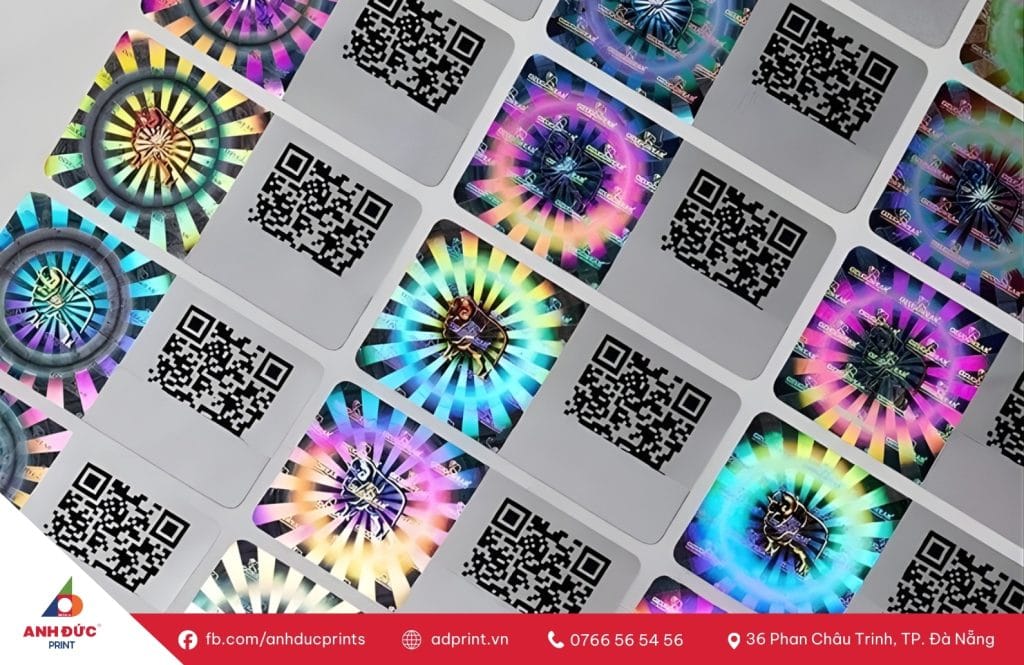 In Tem Bảo Hành Hologram 7 Màu