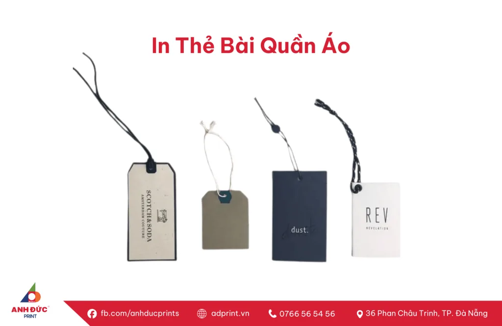 In thẻ bài quần áo