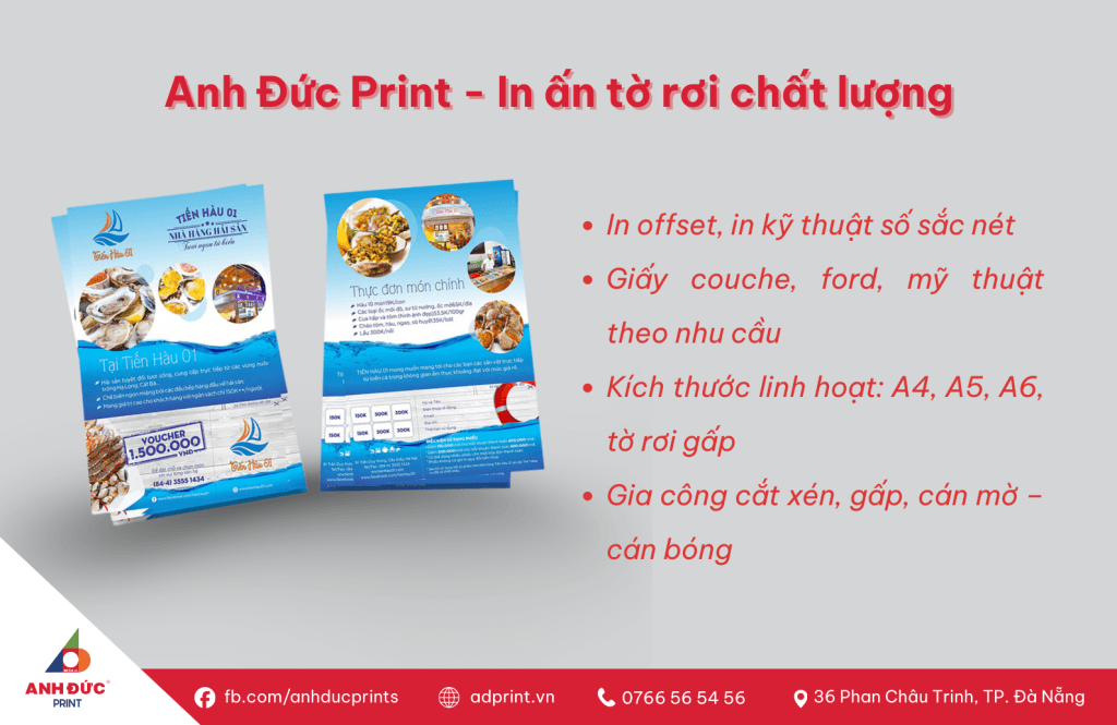 Anh Đức Print - In ấn tờ rơi chất lượng
