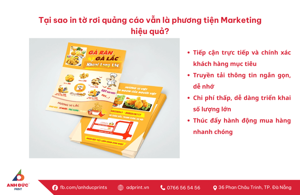 Tại sao in tờ rơi quảng cáo vẫn là phương tiện Marketing hiệu quả?