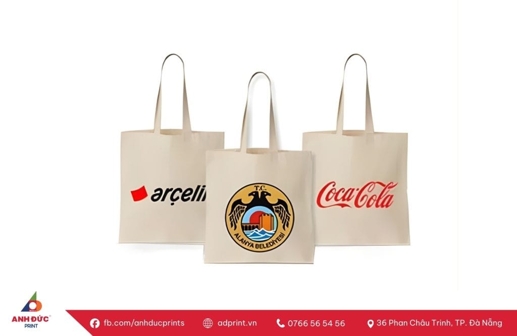 In Túi Tote Canvas Logo