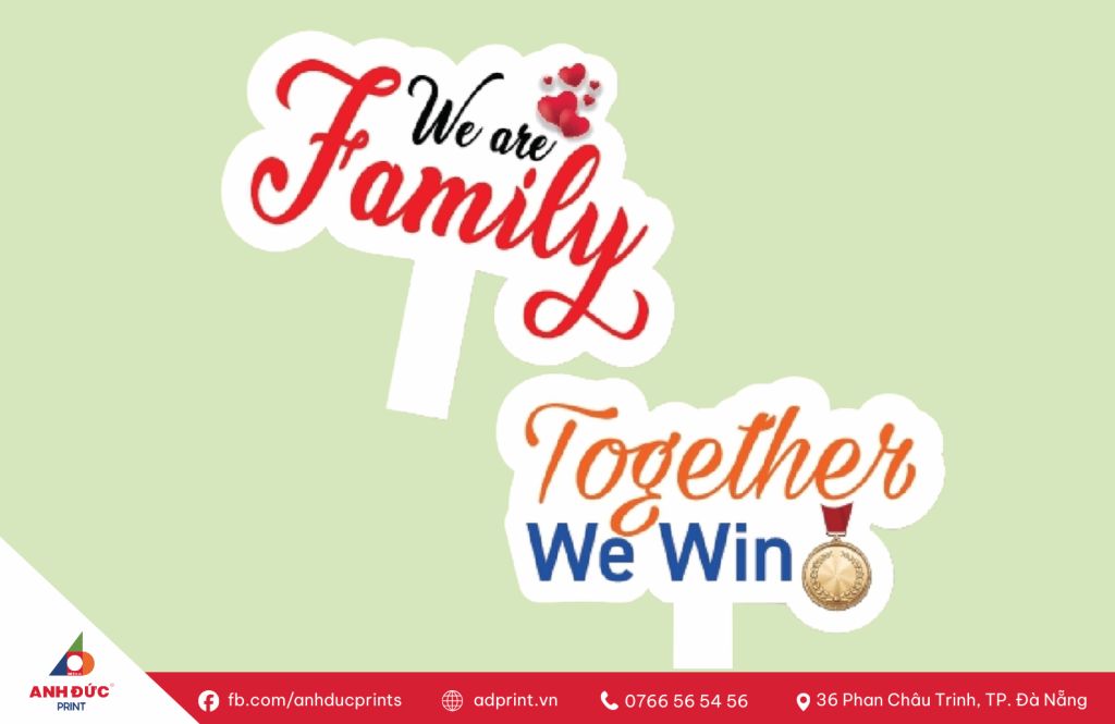 in hashtag cầm tay sự kiện