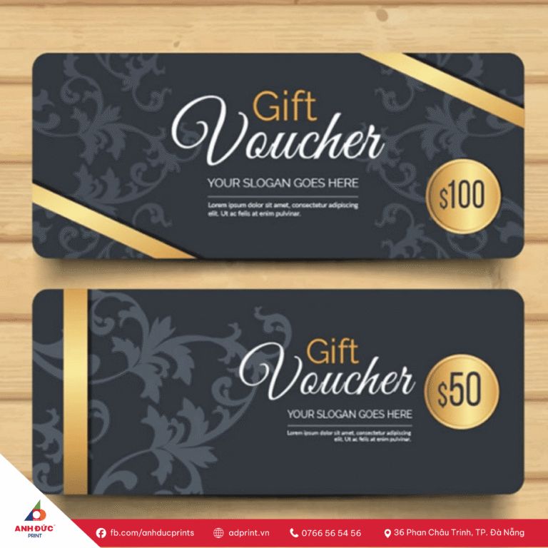 in voucher giảm giá