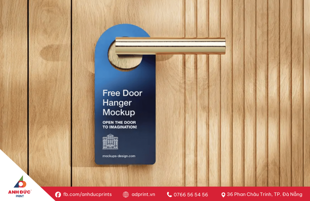 in thẻ treo cửa khách sạn