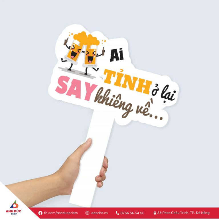 in hashtag cầm tay sự kiện