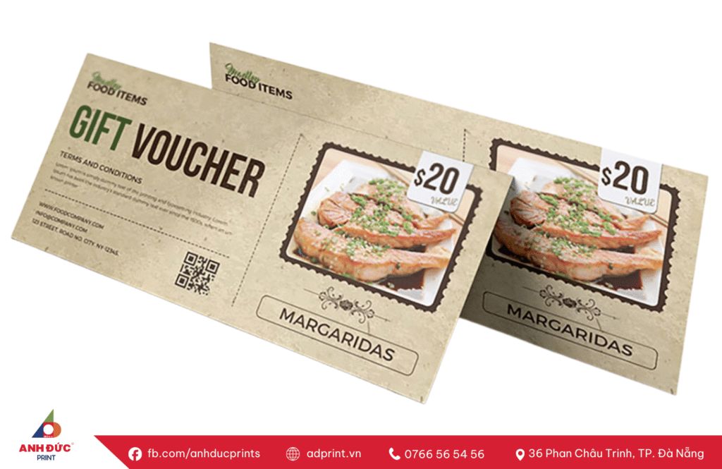 in voucher giảm giá