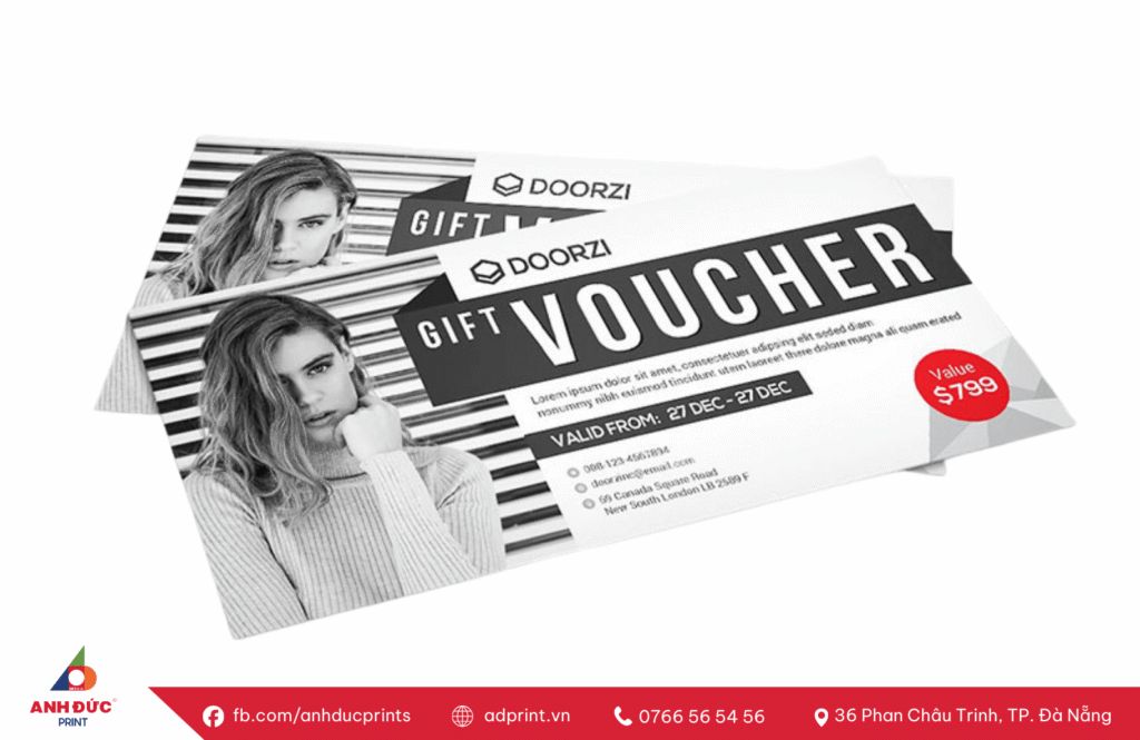 in voucher giảm giá