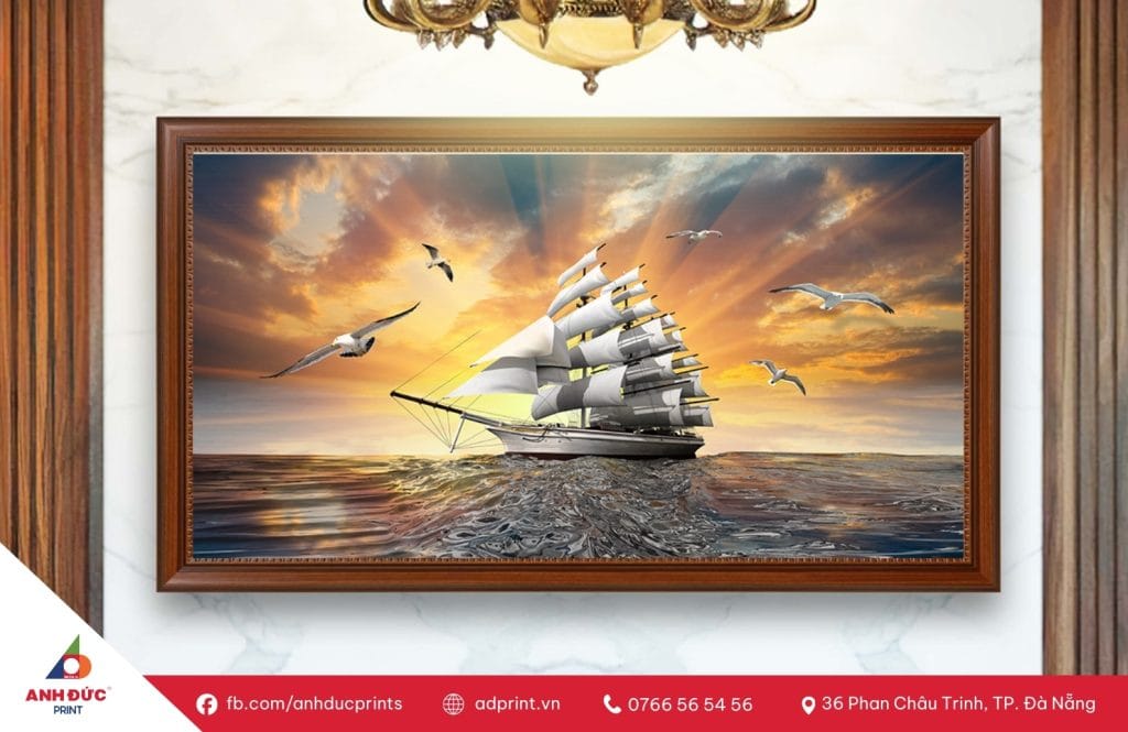 Tranh Thuận Buồm Xuôi Gió