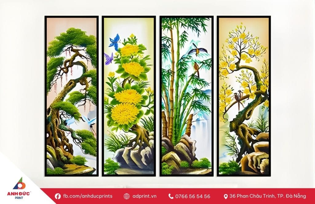 Tranh Tứ Quý hợp mệnh gì