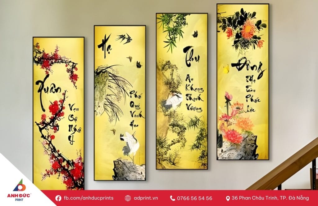 Tranh Tứ Quý hợp mệnh gì