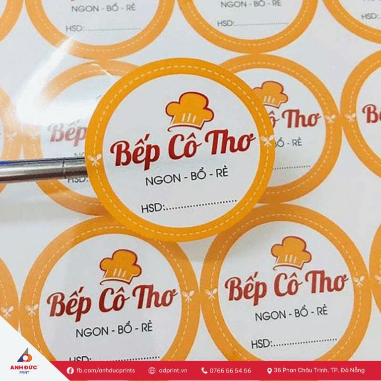 in tem nhãn thực phẩm an toàn