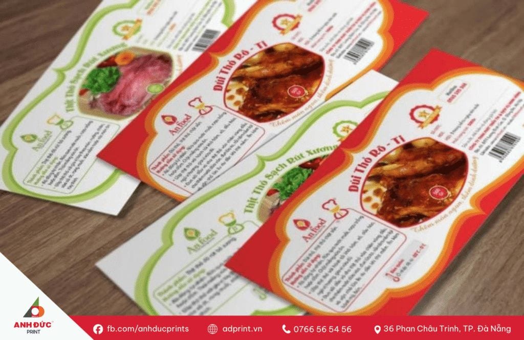 in tem nhãn thực phẩm an toàn