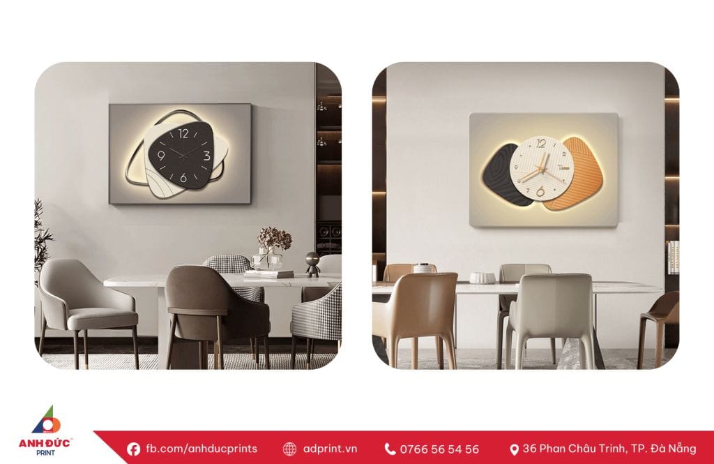 tranh đồng hồ treo tường đẹp