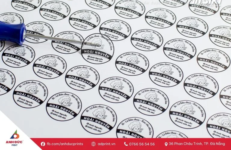 In tem decal trong suốt