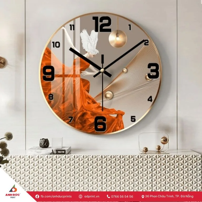 tranh đồng hồ treo tường