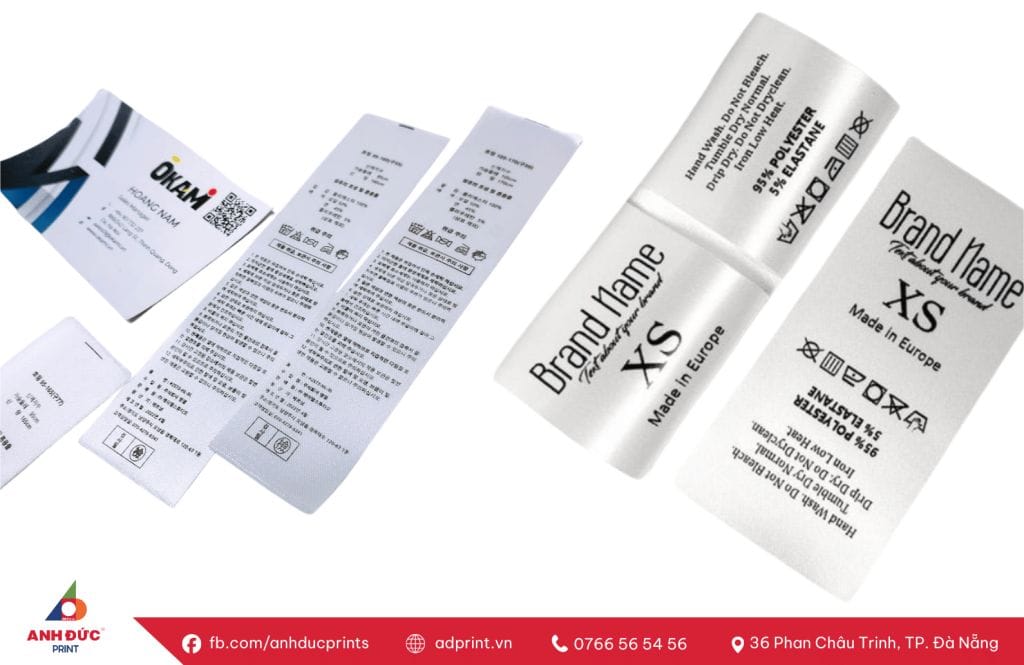 in tem nhãn mác quần áo